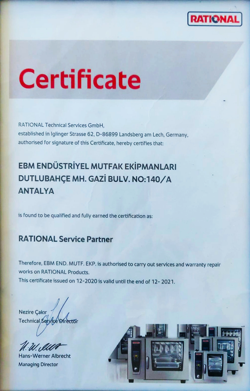 Rational Yetki Servis Sertifika