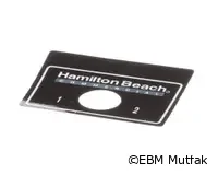 Hamilton Beach Ticari 230047800 Anahtarı Plakası, 908/909