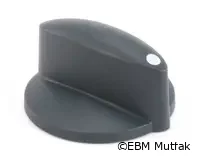 Rational 16.00.282 Kadran Topuzu, Kontrol Paneli, Boş, Siyah