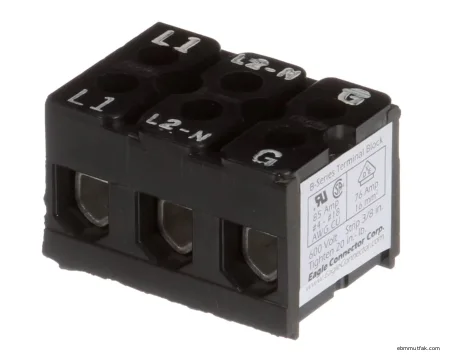 Manitowoc Ice 2006143 Terminal Bloğu, 3 Kutup, 85 Amper, 600 Volt