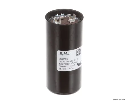 Manitowoc Ice 8505523 Kondansatör, Başlangıç, 330 Volt, 176-216uF
