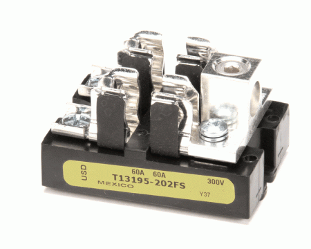 Hatco 02.41.001.00 Sigorta Bloğu, 60A, 300V, 2P, 2/0, Bağlantı Uçlu, Su Isıtıcıları